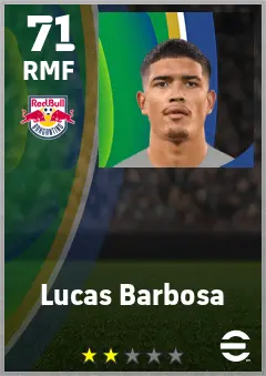 Lucas Barbosa eFootball 2026 player card — 71 OVR RMF