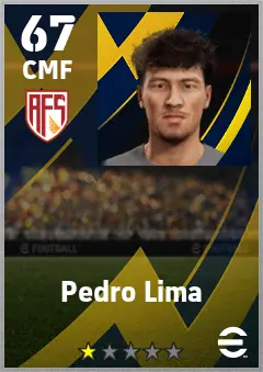 Pedro Lima eFootball 2026 player card — 67 OVR CMF