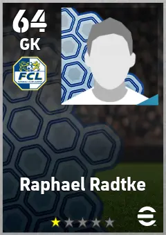 Raphael Radtke eFootball 2026 player card, 64 OVR GK