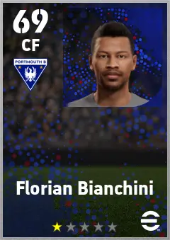 Florian Bianchini eFootball 2026 player card — 69 OVR CF