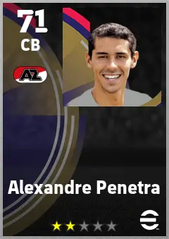 Alexandre Penetra eFootball 2026 player card — 71 OVR CB