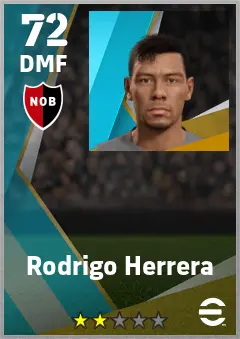 Rodrigo Herrera eFootball 2026 player card — 72 OVR DMF