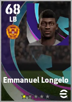 Emmanuel Longelo eFootball 2026 player card — 68 OVR LB