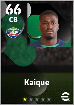 Kaique eFootball 2026 player card — 66 OVR CB