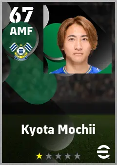 Kyota Mochii eFootball 2026 player card — 67 OVR AMF