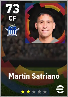 Martin Satriano eFootball 2026 player card — 73 OVR CF