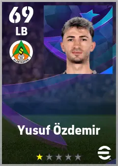 Yusuf Ozdemir eFootball 2026 player card — 69 OVR LB