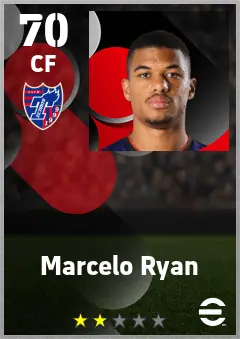 Marcelo Ryan eFootball 2026 player card — 70 OVR CF