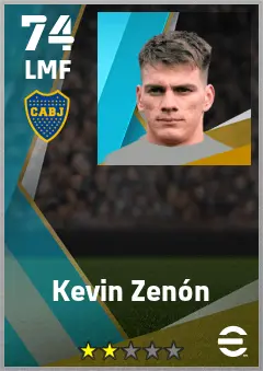 Kevin Zenon eFootball 2026 player card — 74 OVR LMF