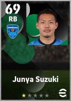 Junya Suzuki eFootball 2026 player card — 69 OVR RB