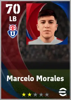 Marcelo Morales eFootball 2026 player card — 70 OVR LB