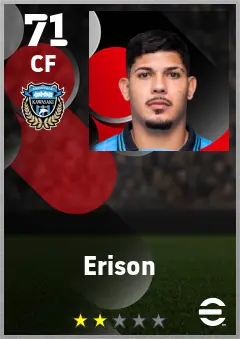 Erison eFootball 2026 player card — 71 OVR CF