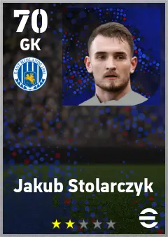 Jakub Stolarczyk eFootball 2026 player card — 70 OVR GK