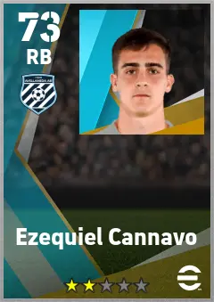 Ezequiel Cannavo eFootball 2026 player card — 73 OVR RB