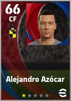 Alejandro Azocar eFootball 2026 player card — 66 OVR CF
