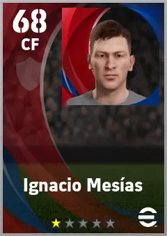 Ignacio Mesias eFootball 2026 player card — 68 OVR CF