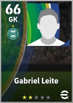 Gabriel Leite eFootball 2026 player card — 66 OVR GK