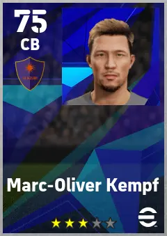 Marc-Oliver Kempf eFootball 2026 player card — 75 OVR CB