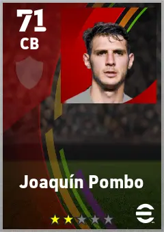 Joaquin Pombo eFootball 2026 player card — 71 OVR CB