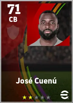 Jose Cuenu eFootball 2026 player card — 71 OVR CB