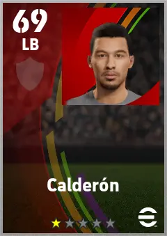 Calderon eFootball 2026 player card — 69 OVR LB