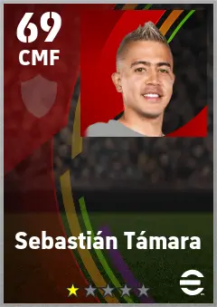 Sebastian Tamara eFootball 2026 player card — 69 OVR CMF