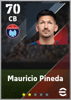 Mauricio Pineda eFootball 2026 player card — 70 OVR CB