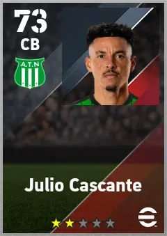 Julio Cascante eFootball 2026 player card — 73 OVR CB