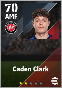 Caden Clark eFootball 2026 player card — 70 OVR AMF