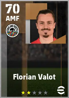 Florian Valot eFootball 2026 player card — 70 OVR AMF