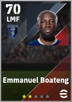 Emmanuel Boateng eFootball 2026 player card — 70 OVR LMF