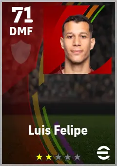 Luis Felipe eFootball 2026 player card — 71 OVR DMF