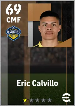 Eric Calvillo eFootball 2026 player card — 69 OVR CMF
