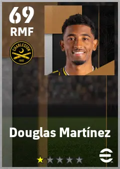 Douglas Martinez eFootball 2026 player card — 69 OVR RMF