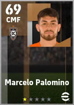 Marcelo Palomino eFootball 2026 player card — 69 OVR CMF