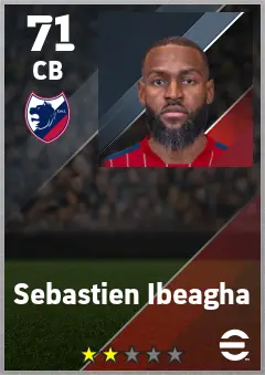 Sebastien Ibeagha eFootball 2026 player card — 71 OVR CB
