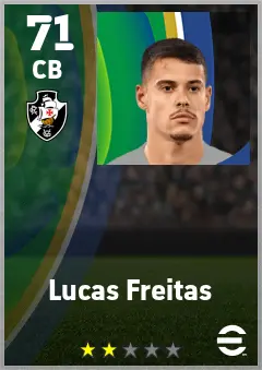 Lucas Freitas eFootball 2026 player card — 71 OVR CB