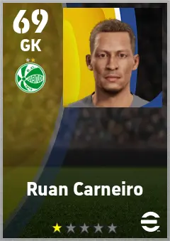 Ruan Carneiro eFootball 2026 player card — 69 OVR GK