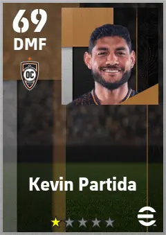 Kevin Partida eFootball 2026 player card — 69 OVR DMF