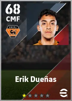 Erik Duenas eFootball 2026 player card — 67 OVR CMF