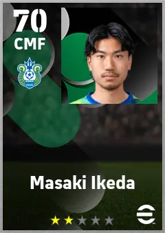 Masaki Ikeda eFootball 2026 player card — 70 OVR CMF