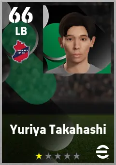 Yuriya Takahashi eFootball 2026 player card — 66 OVR LB