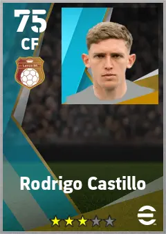 Rodrigo Castillo eFootball 2026 player card — 76 OVR CF