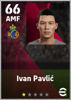 Ivan Pavlic eFootball 2026 player card — 66 OVR AMF