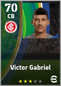 Victor Gabriel eFootball 2026 player card — 70 OVR CB