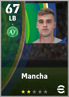 Mancha eFootball 2026 player card — 67 OVR LB