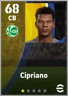 Cipriano eFootball 2026 player card — 68 OVR CB