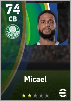 Micael eFootball 2026 player card — 74 OVR CB