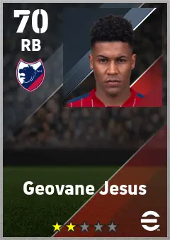 Geovane Jesus eFootball 2026 player card — 70 OVR RB
