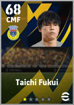 Taichi Fukui eFootball 2026 player card — 68 OVR CMF